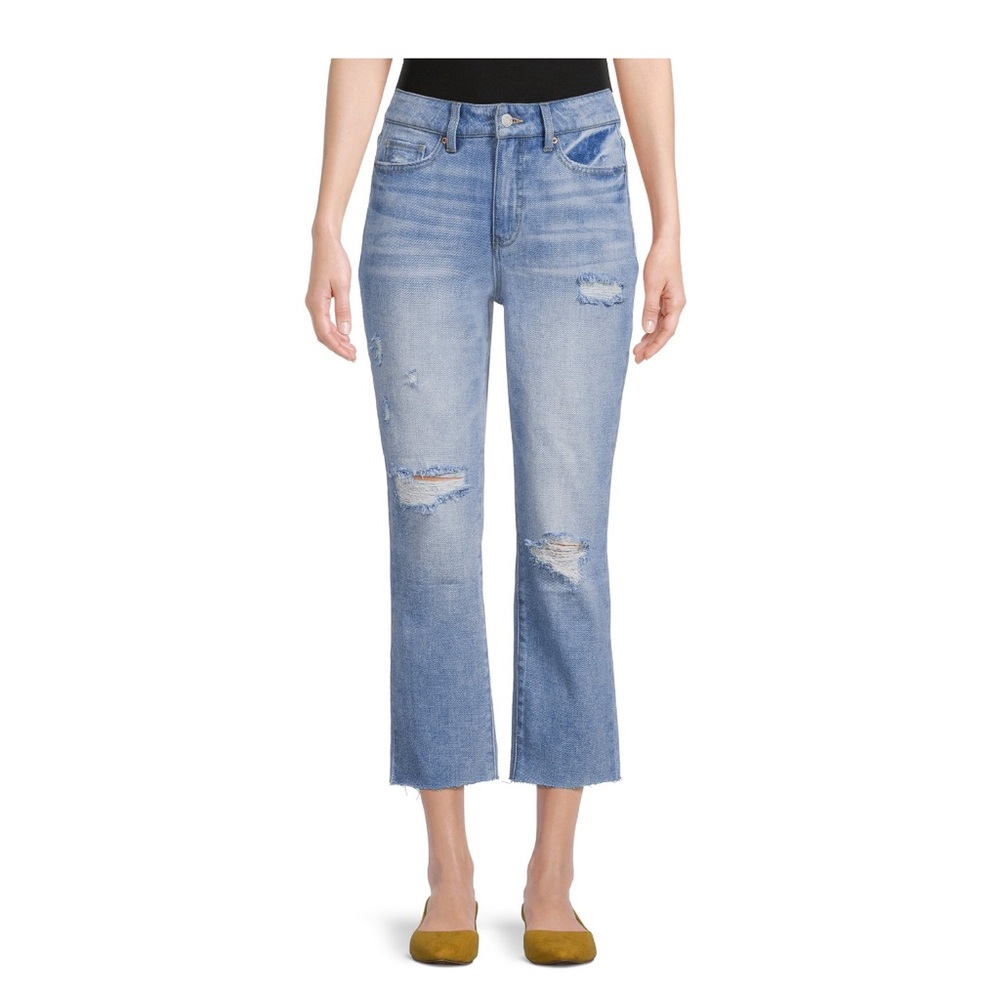 🔥NWT-Time and Tru Women's Straight Crop Jeans